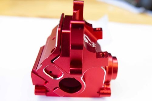 Arrma 6S BLX & EXB Red Aluminum Gearbox with Sway Bar Mount