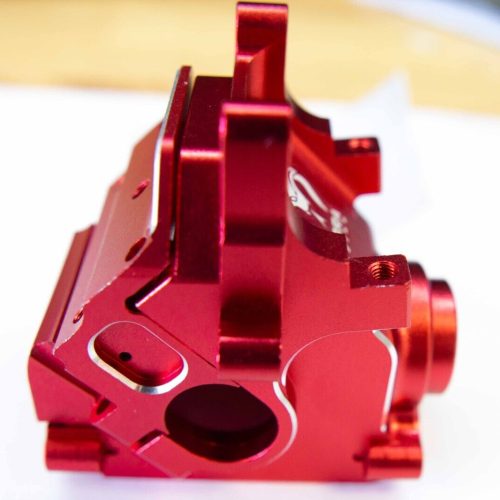 Arrma 6S BLX & EXB Red Aluminum Gearbox with Sway Bar Mount