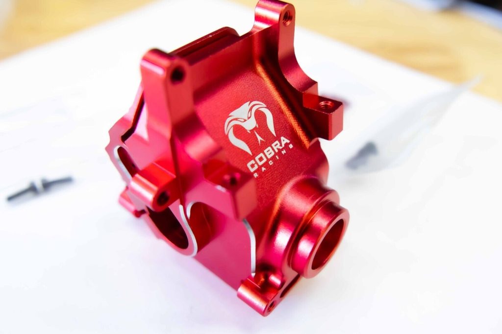 Arrma 6S BLX & EXB Red Aluminum Gearbox with Sway Bar Mount