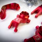 Ruby Red Aluminum Knuckle Set for Arrma Senton, Granite & More