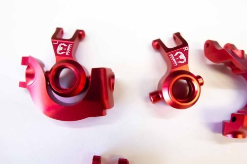 Ruby Red Aluminum Knuckle Set for Arrma Senton, Granite & More