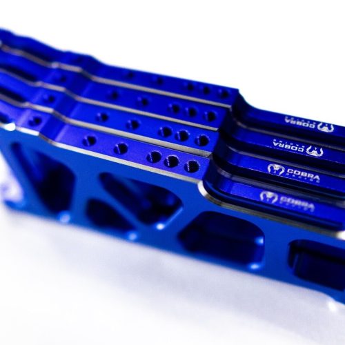 CR (F + R) Blue Aluminum A-Arms For Traxxas Slash 4x4, Rustler, Stampede