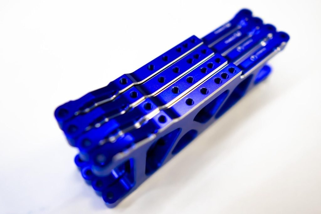 CR (F + R) Blue Aluminum A-Arms For Traxxas Slash 4x4, Rustler, Stampede