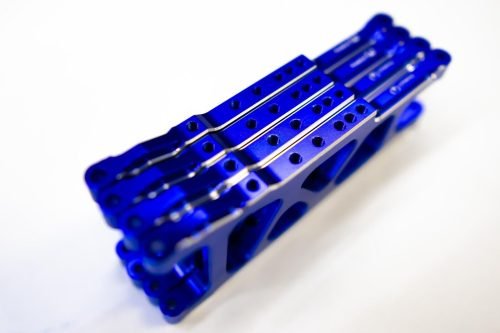 CR (F + R) Blue Aluminum A-Arms For Traxxas Slash 4x4, Rustler, Stampede