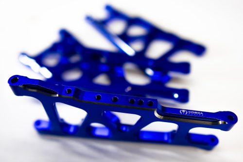 CR (F + R) Blue Aluminum A-Arms For Traxxas Slash 4x4, Rustler, Stampede