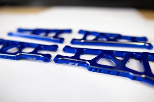 CR (F + R) Blue Aluminum A-Arms For Traxxas Slash 4x4, Rustler, Stampede