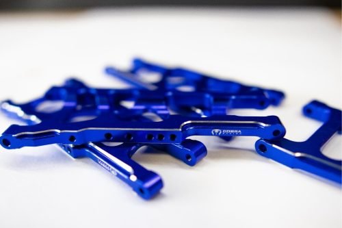 CR (F + R) Blue Aluminum A-Arms For Traxxas Slash 4x4, Rustler, Stampede