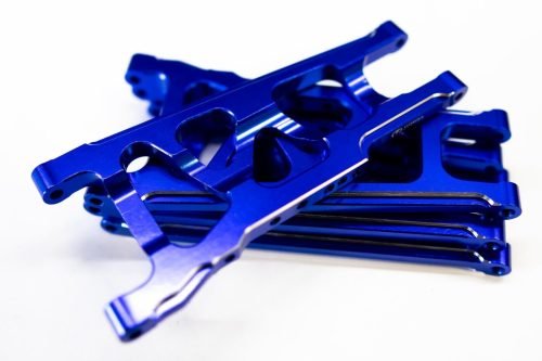 CR (F + R) Blue Aluminum A-Arms For Traxxas Slash 4x4, Rustler, Stampede