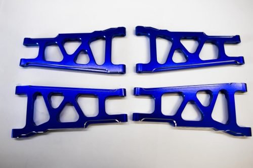 CR (F + R) Blue Aluminum A-Arms For Traxxas Slash 4x4, Rustler, Stampede