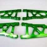 CR (F + R) Green Aluminum A-Arms For Traxxas Slash 4x4, Rustler, Stampede