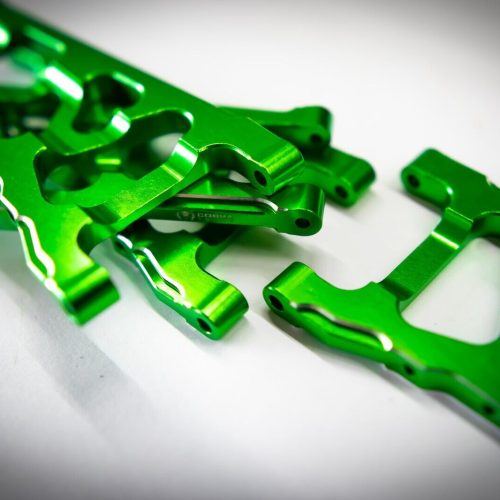 CR (F + R) Green Aluminum A-Arms For Traxxas Slash 4x4, Rustler, Stampede