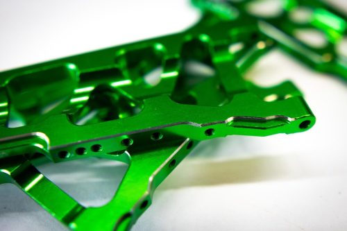 CR (F + R) Green Aluminum A-Arms For Traxxas Slash 4x4, Rustler, Stampede
