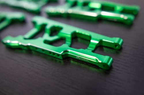 CR (F + R) Green Aluminum A-Arms For Traxxas Slash 4x4, Rustler, Stampede