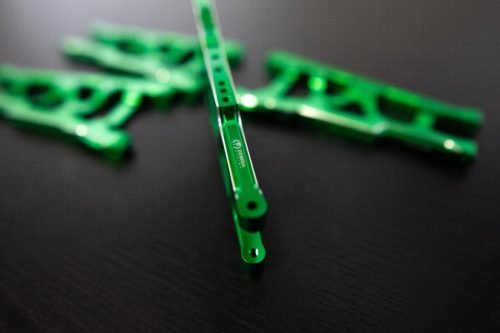 CR (F + R) Green Aluminum A-Arms For Traxxas Slash 4x4, Rustler, Stampede