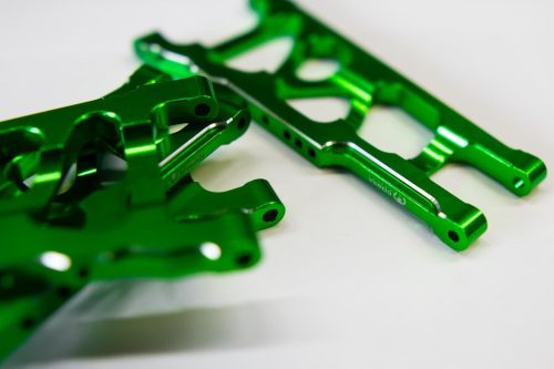 CR (F + R) Green Aluminum A-Arms For Traxxas Slash 4x4, Rustler, Stampede