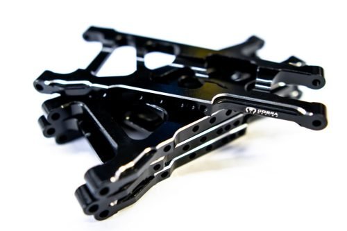 CR (F + R) Black Aluminum A-Arms For Traxxas Slash 4x4, Rustler, Stampede