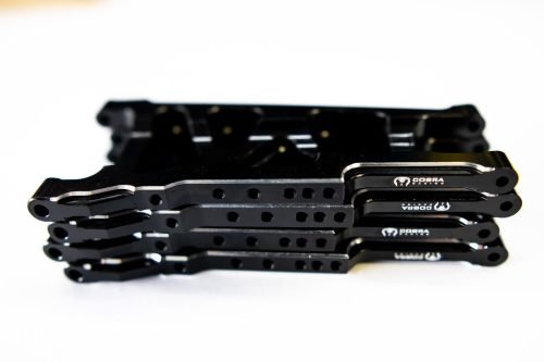 CR (F + R) Black Aluminum A-Arms For Traxxas Slash 4x4, Rustler, Stampede