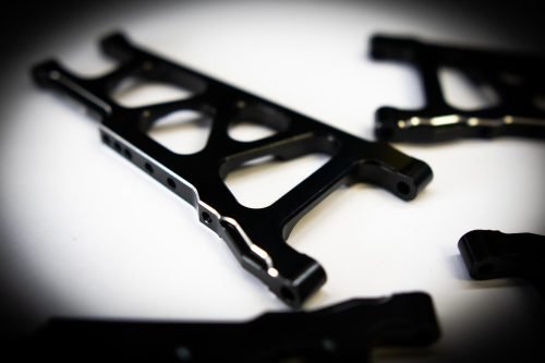 CR (F + R) Black Aluminum A-Arms For Traxxas Slash 4x4, Rustler, Stampede