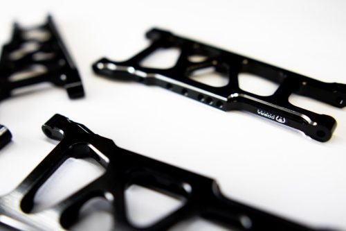 CR (F + R) Black Aluminum A-Arms For Traxxas Slash 4x4, Rustler, Stampede