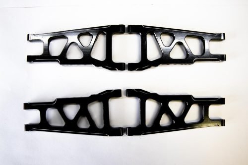 CR (F + R) Black Aluminum A-Arms For Traxxas Slash 4x4, Rustler, Stampede