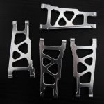 CR (F + R) Chrome Aluminum A-Arms For Traxxas Slash 4x4, Rustler, Stampede
