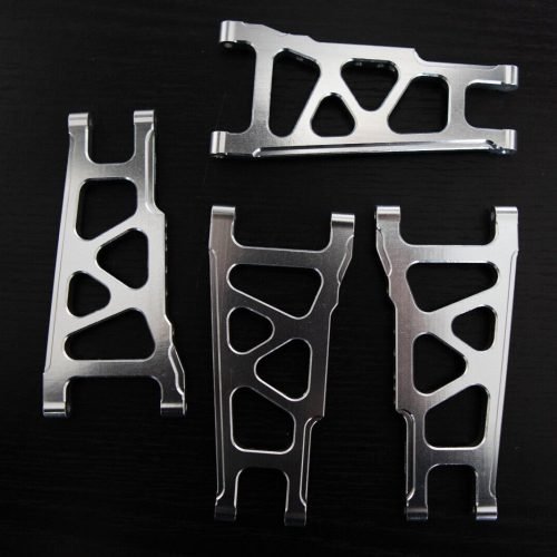 CR (F + R) Chrome Aluminum A-Arms For Traxxas Slash 4x4, Rustler, Stampede