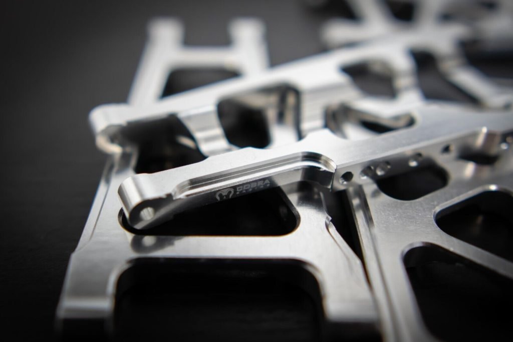 CR (F + R) Chrome Aluminum A-Arms For Traxxas Slash 4x4, Rustler, Stampede