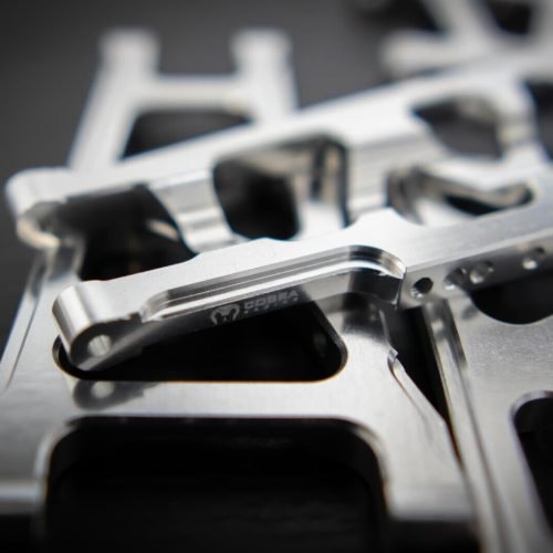 CR (F + R) Chrome Aluminum A-Arms For Traxxas Slash 4x4, Rustler, Stampede