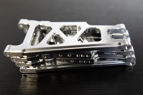 CR (F + R) Chrome Aluminum A-Arms For Traxxas Slash 4x4, Rustler, Stampede