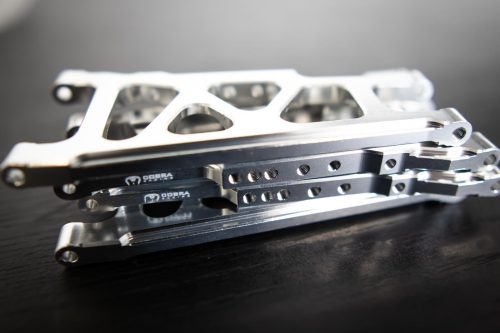 CR (F + R) Chrome Aluminum A-Arms For Traxxas Slash 4x4, Rustler, Stampede