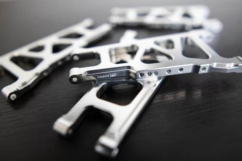 CR (F + R) Chrome Aluminum A-Arms For Traxxas Slash 4x4, Rustler, Stampede