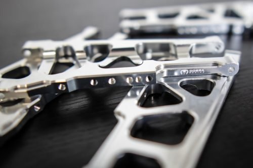 CR (F + R) Chrome Aluminum A-Arms For Traxxas Slash 4x4, Rustler, Stampede