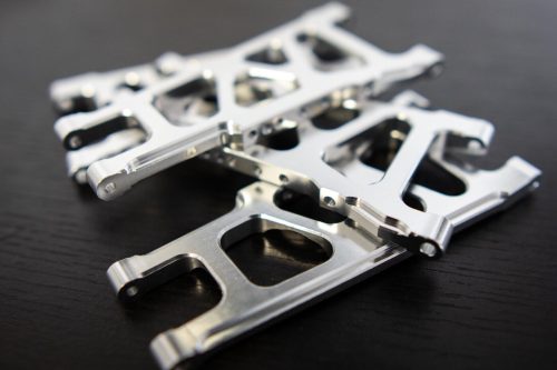 CR (F + R) Chrome Aluminum A-Arms For Traxxas Slash 4x4, Rustler, Stampede