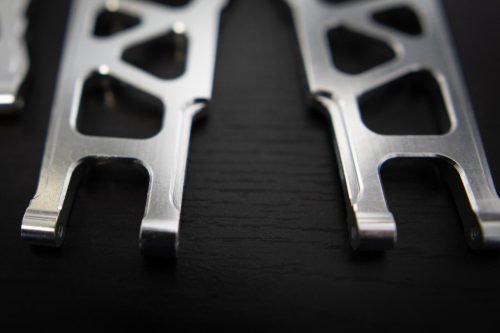 CR (F + R) Chrome Aluminum A-Arms For Traxxas Slash 4x4, Rustler, Stampede