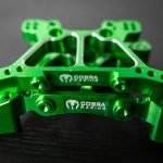 CR Green Aluminum Shock Towers for Traxxas 4x4 Slash, Stampede, Hoss