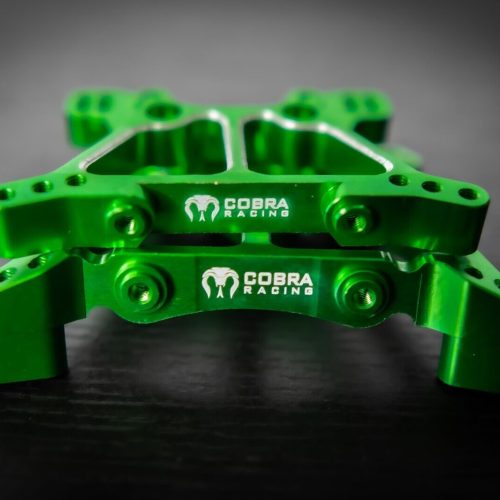 CR Green Aluminum Shock Towers for Traxxas 4x4 Slash, Stampede, Hoss