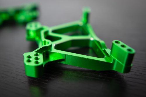 CR Green Aluminum Shock Towers for Traxxas 4x4 Slash, Stampede, Hoss