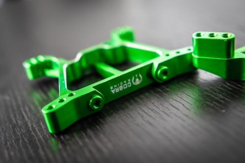 CR Green Aluminum Shock Towers for Traxxas 4x4 Slash, Stampede, Hoss