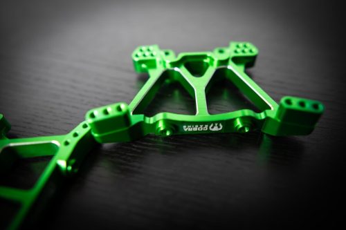 CR Green Aluminum Shock Towers for Traxxas 4x4 Slash, Stampede, Hoss