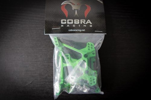 CR Green Aluminum Shock Towers for Traxxas 4x4 Slash, Stampede, Hoss