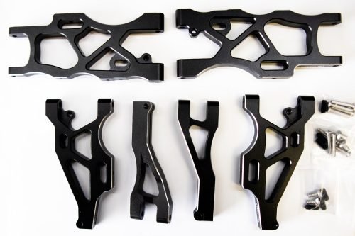 CR ARRMA Black (Complete) A-Arms Fits Arrma 1/7 Limitless, Infraction and Felony