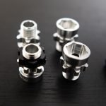Chrome 17mm Hex Hub Adapter w/ 6mm Offset Fits Traxxas 1/10