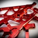 CR (F + R) Red Aluminum A-Arms For Traxxas Slash 4x4, Rustler, Stampede