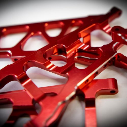 CR (F + R) Red Aluminum A-Arms For Traxxas Slash 4x4, Rustler, Stampede