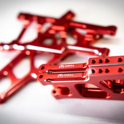 CR (F + R) Red Aluminum A-Arms For Traxxas Slash 4x4, Rustler, Stampede