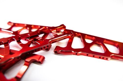 CR (F + R) Red Aluminum A-Arms For Traxxas Slash 4x4, Rustler, Stampede