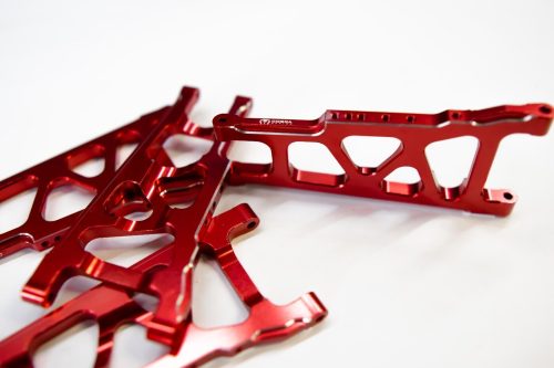 CR (F + R) Red Aluminum A-Arms For Traxxas Slash 4x4, Rustler, Stampede