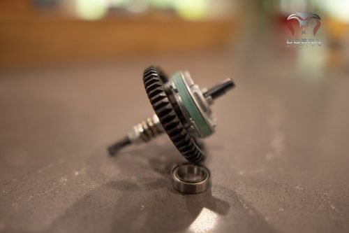 50T Metal Spur Gear with Clutch Assembly