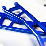 Cobra Racing Traxxas X Maxx Aluminum Upper Suspension A Arms (2) – Blue