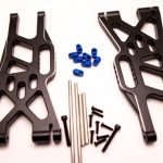 Cobra Racing Traxxas X Maxx Aluminum Lower Suspension A Arms (2) – Black